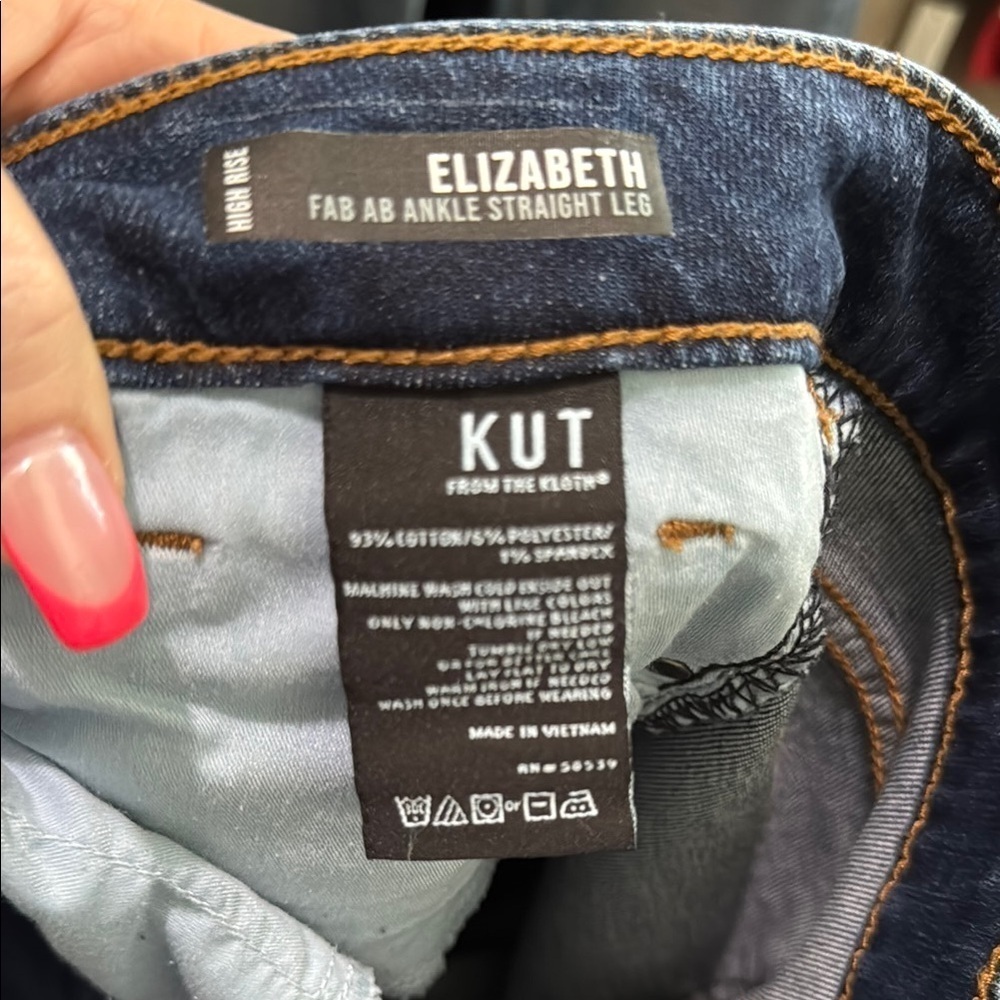 Kut from the Kloth Dark Blue Elizabeth Denim Jeans - Picture 9 of 11